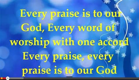 every praise is to our god lyrics|Every Praise .